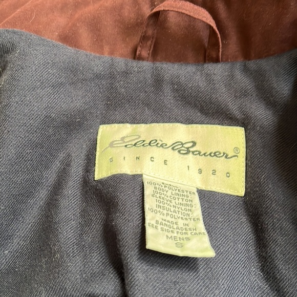 Mens Burgundy Eddie Bauer Jacket - Picture 4 of 8
